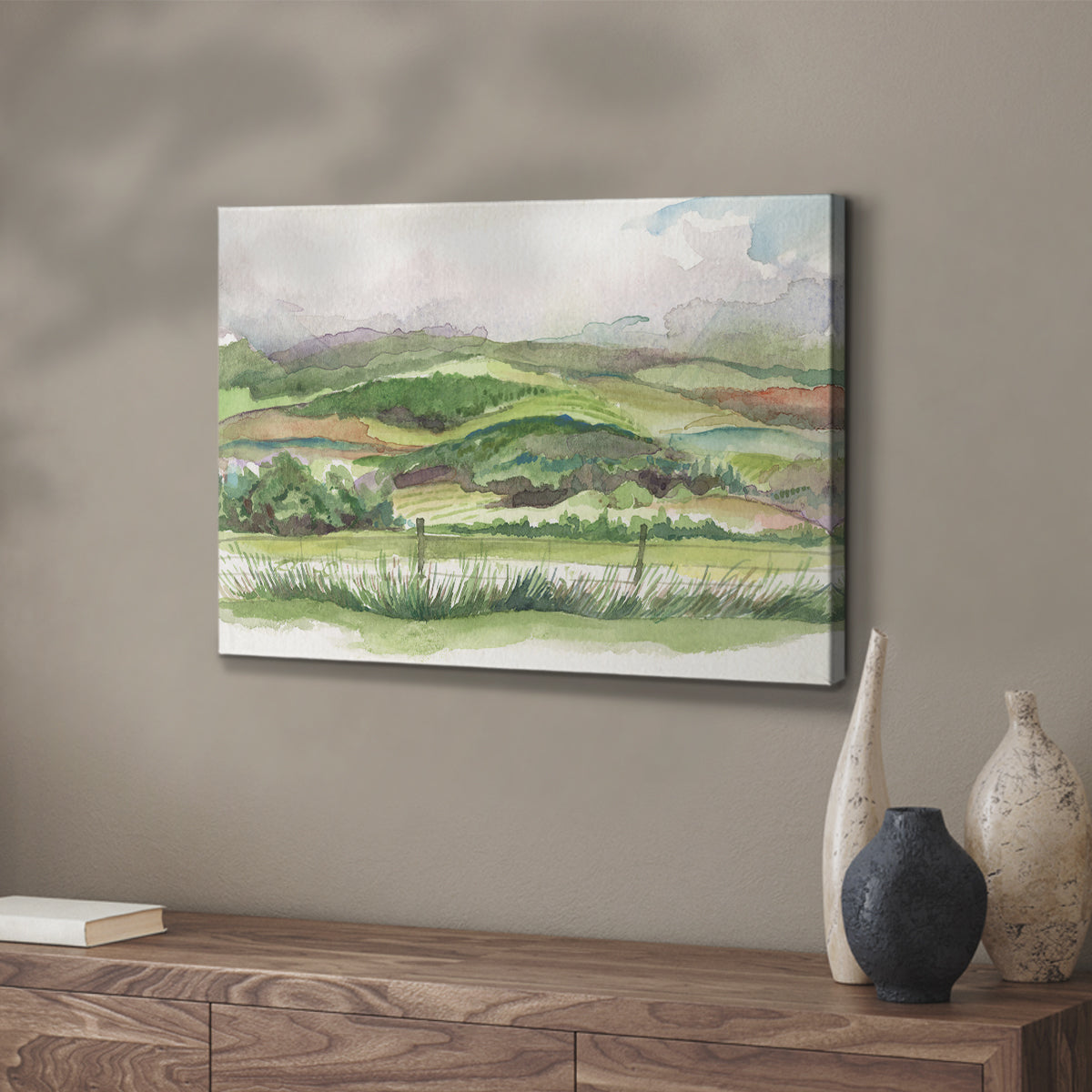 Bennachie Rain I - Canvas Art Print