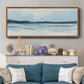 Cream Coastline I - Floater Framed Canvas Print