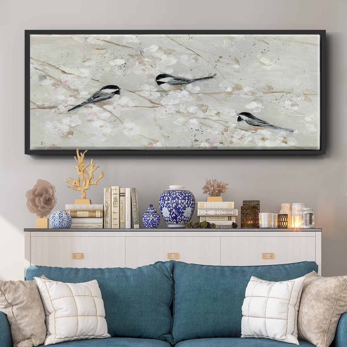 Nature's Confetti II - Floater Framed Canvas Print