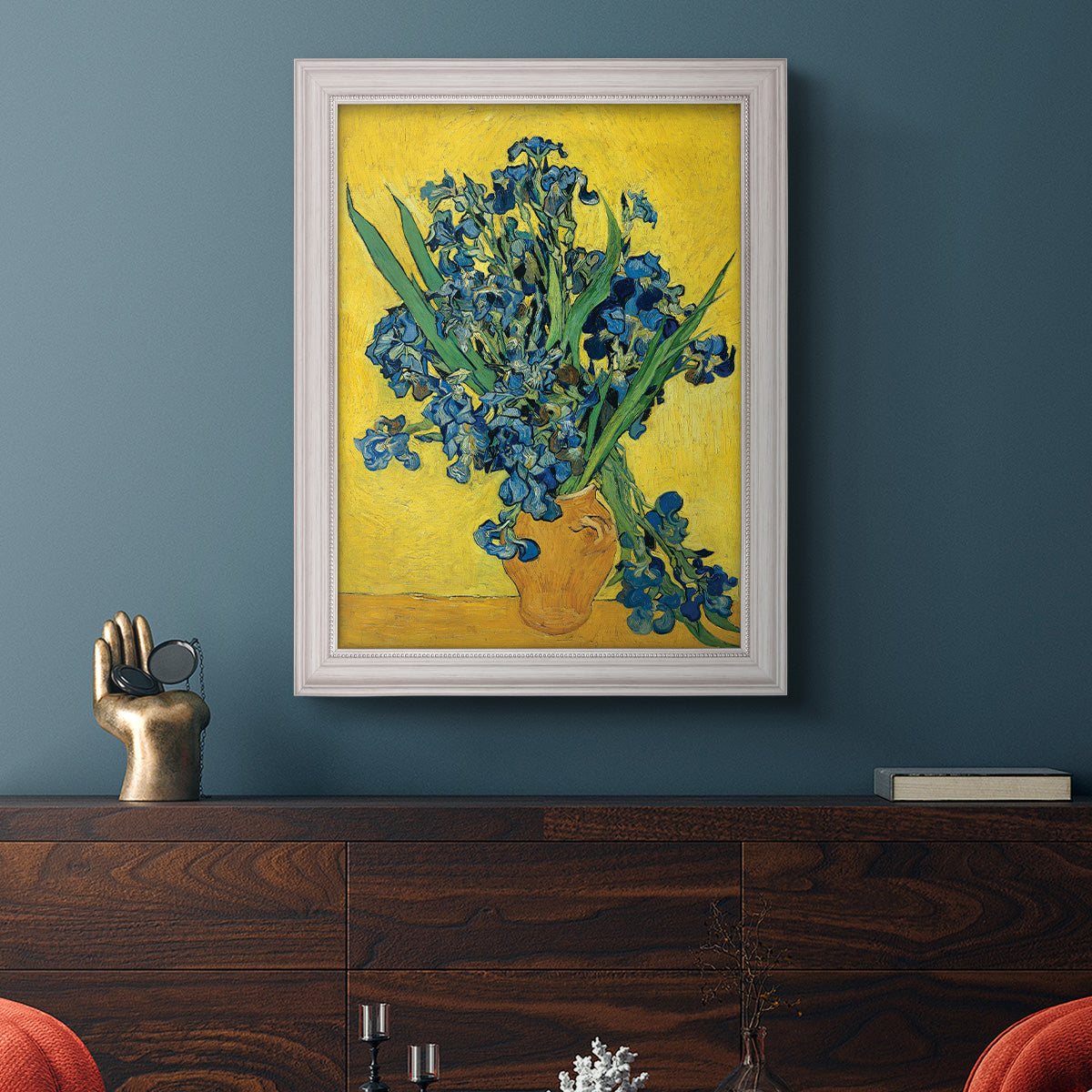 Irises, 1890 - Ornate Framed Canvas Print