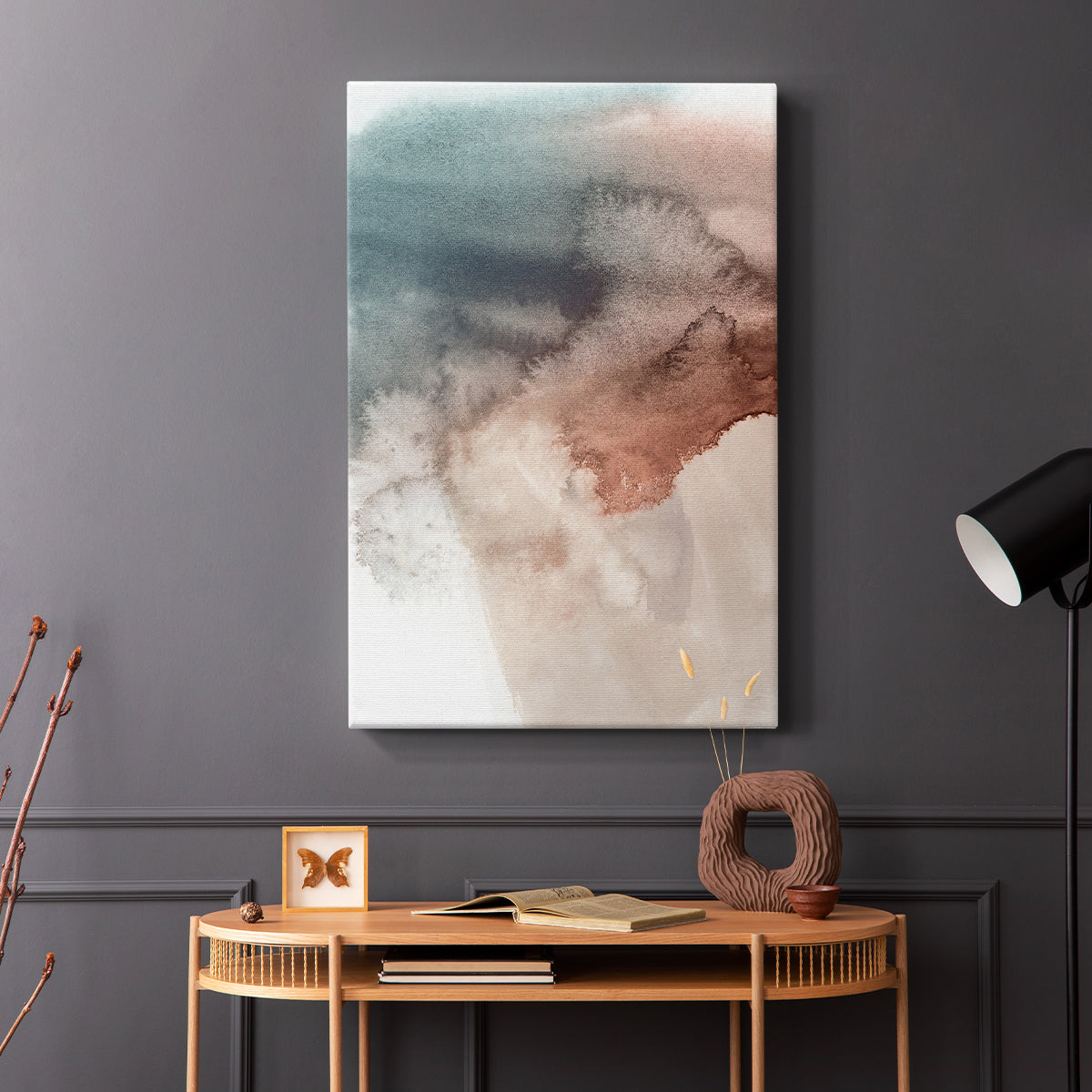 Red Ochre Abstract III - Canvas Art Print