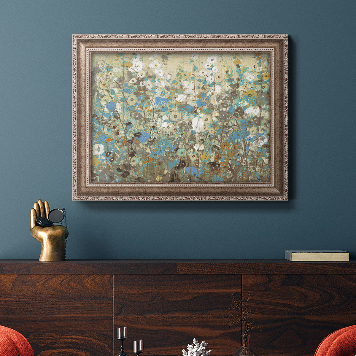 Flowering Vines I Premium Framed Canvas- Ready to Hang