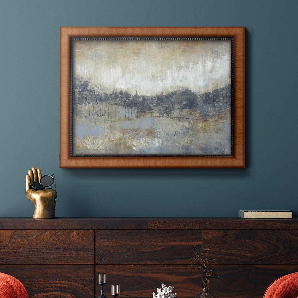 Cool Grey Horizon I Premium Framed Canvas- Ready to Hang