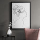 Fashion Floral Sketch I - Modern Framed Canvas Print