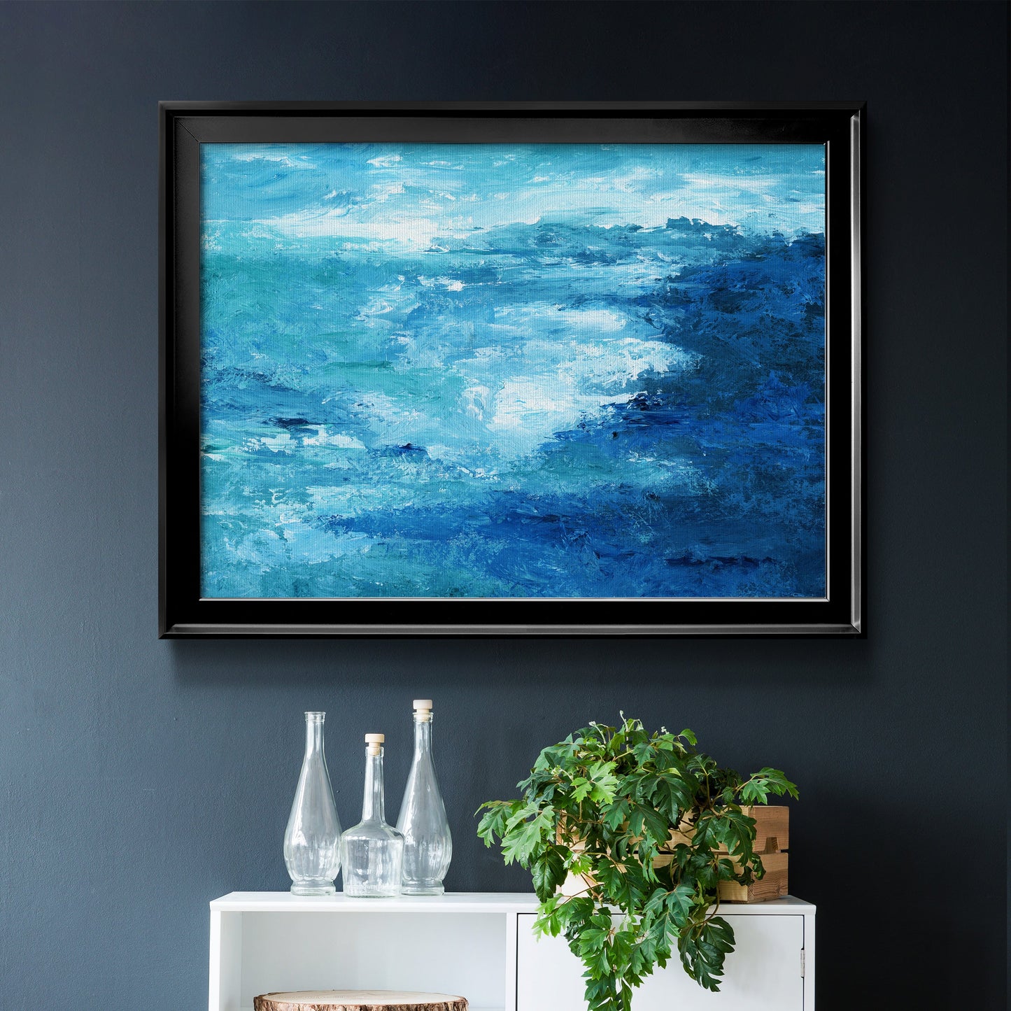 Crashing Waves II Premium Classic Framed Canvas - Ready to Hang