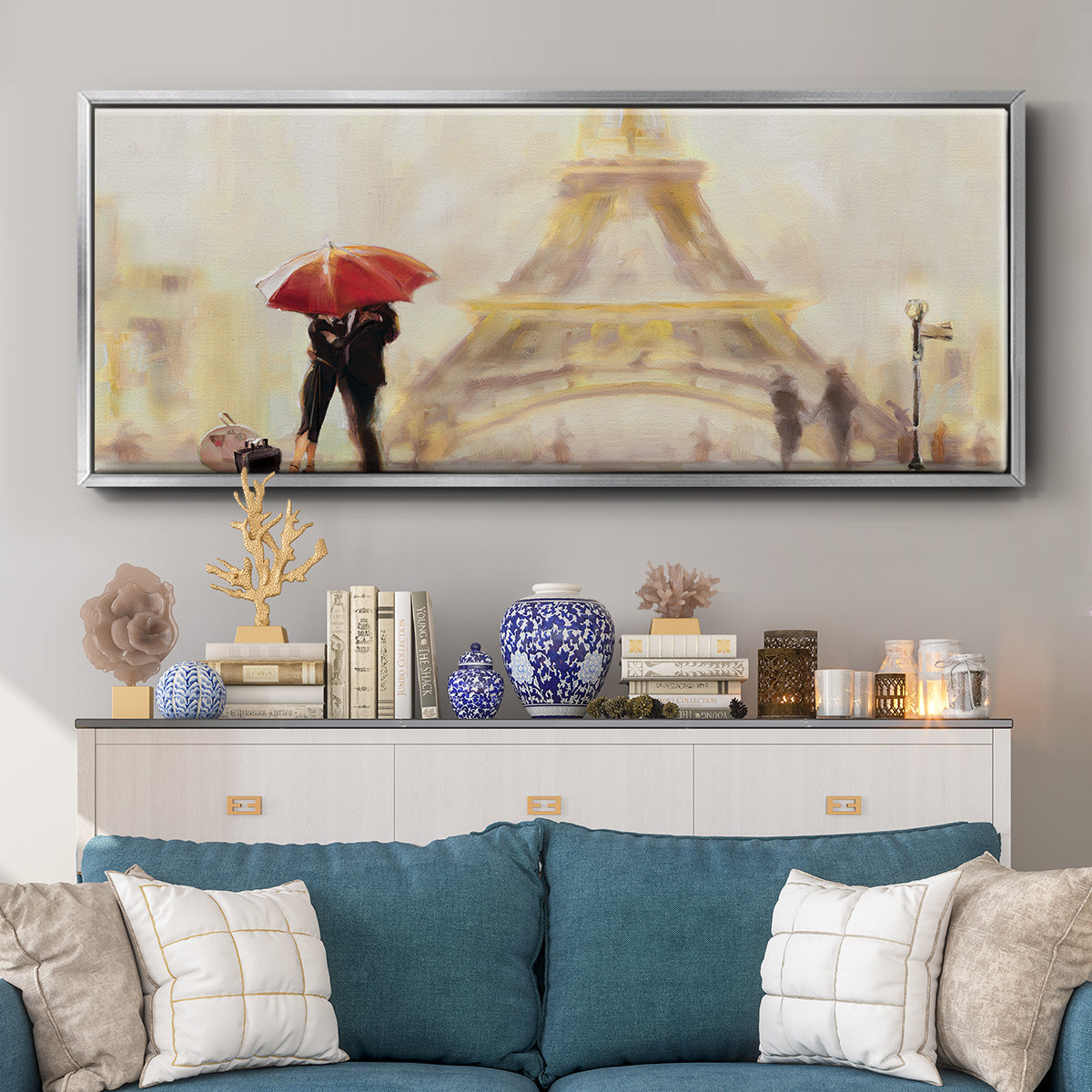 Paris Moment - Floater Framed Canvas Print