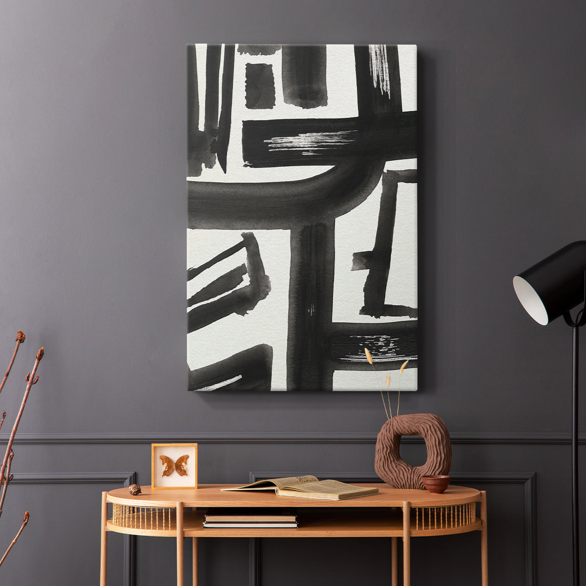Inkwell Intersect II - Canvas Art Print