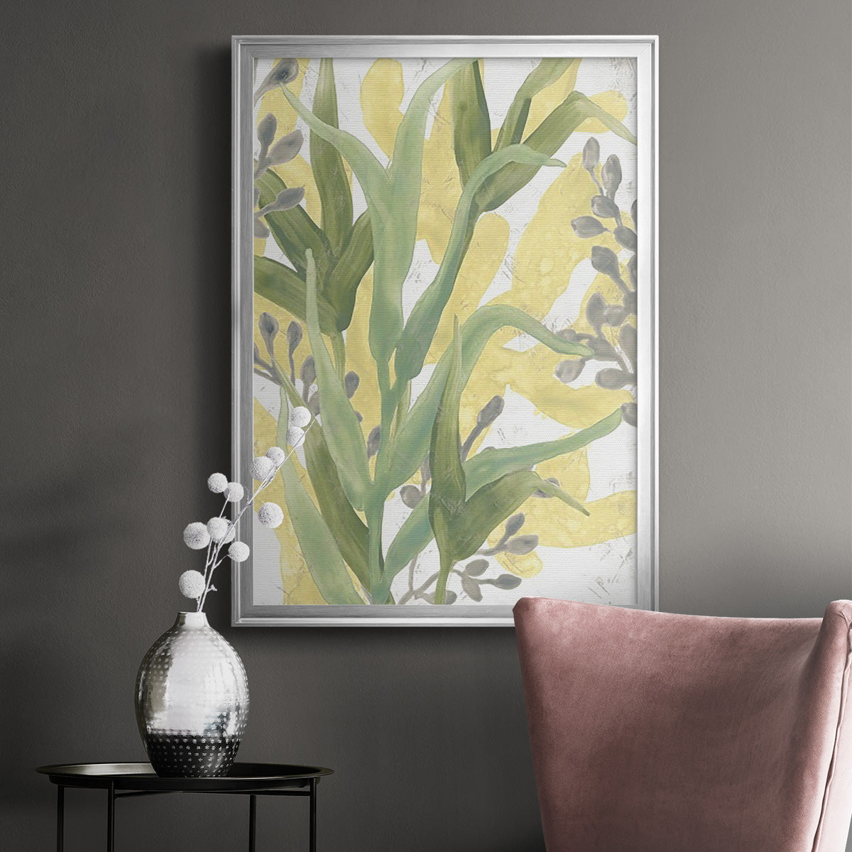 Sea Grass Fresco II - Modern Framed Canvas Print