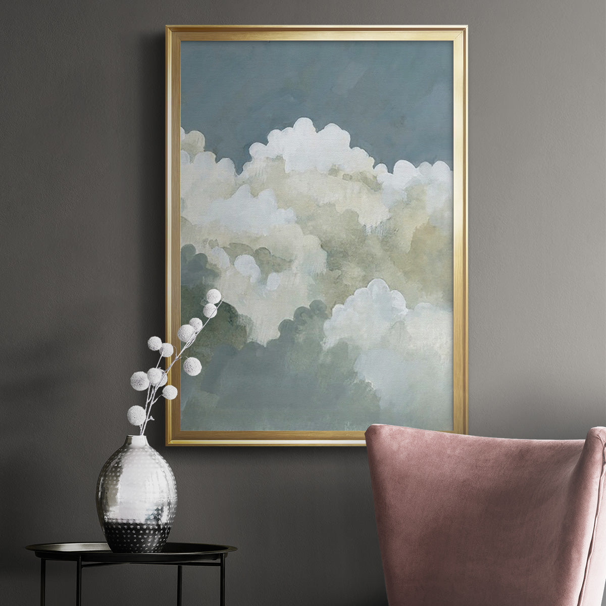Big Clouds II -  Framed Canvas Print