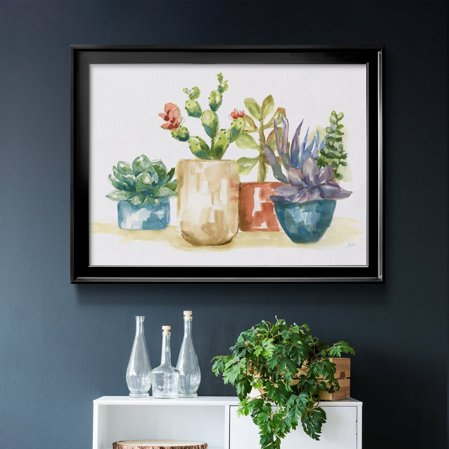 Summer Succulents I Premium Classic Framed Canvas - Ready to Hang