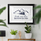Move Mountains - Modern Framed Art Print