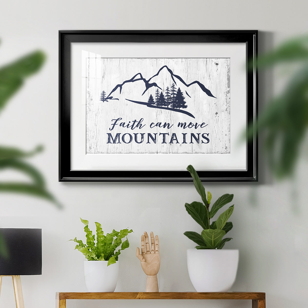 Move Mountains - Modern Framed Art Print