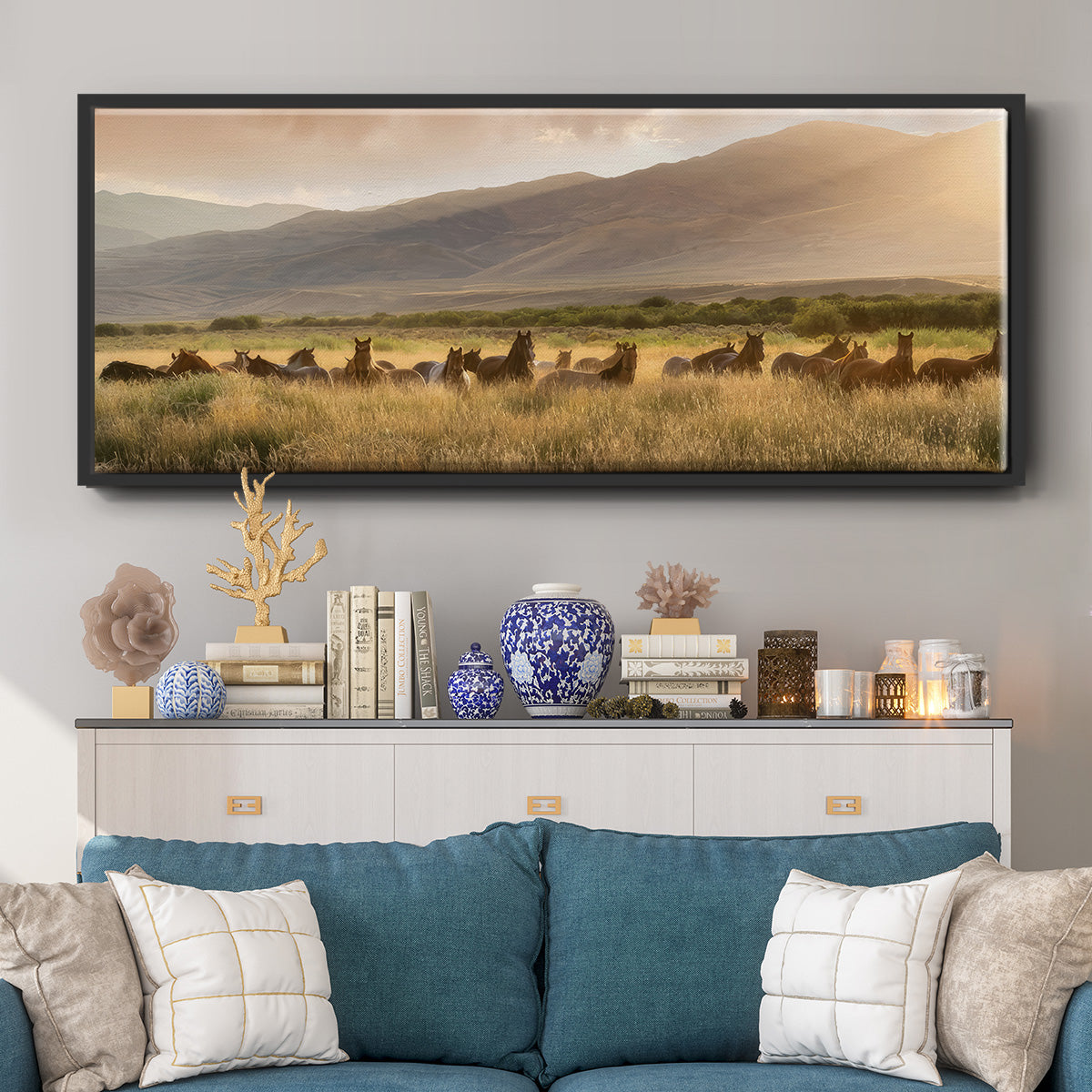 Wild and Free I - Floater Framed Canvas Print