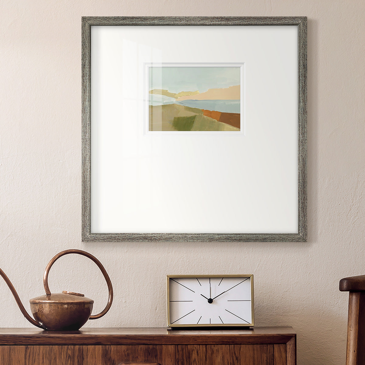 Stacked Landscape III Premium Framed Print Double Matboard