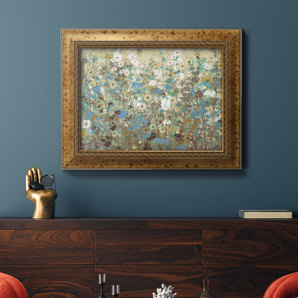 Flowering Vines I Premium Framed Canvas- Ready to Hang