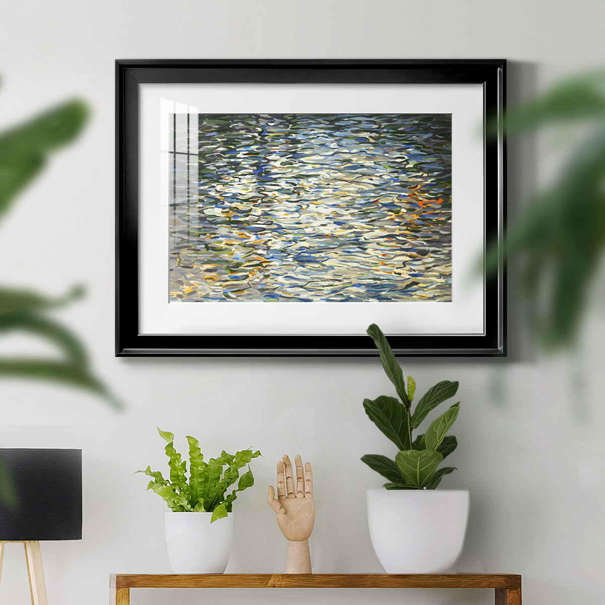 Water Reflections - Modern Framed Art Print