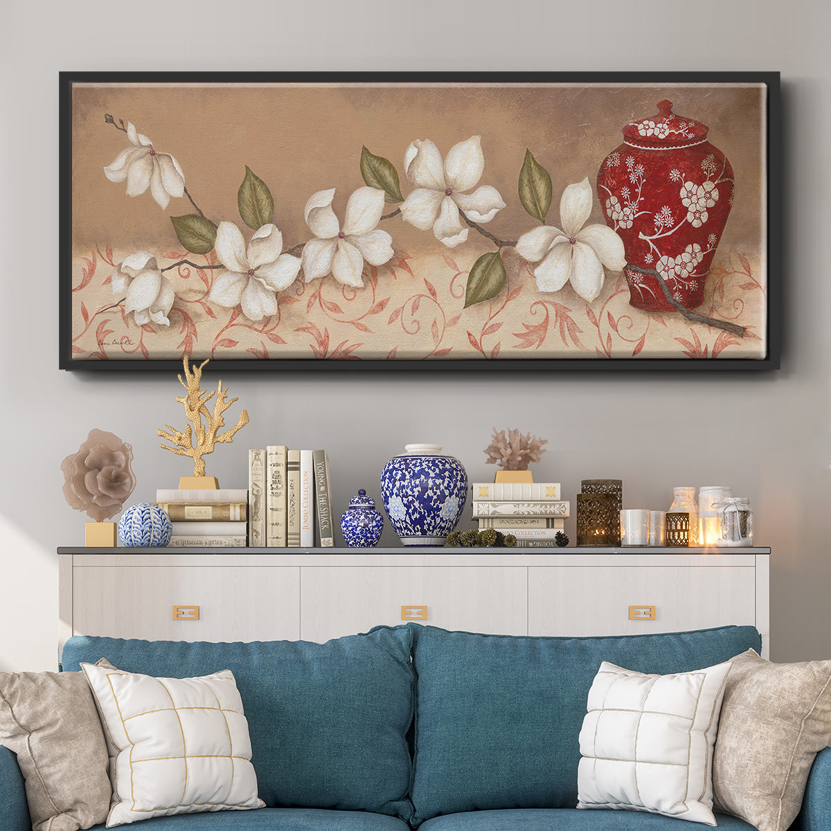 Mantle Masterpiece II - Floater Framed Canvas Print
