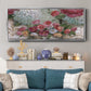 Contained Blooms - Floater Framed Canvas Print