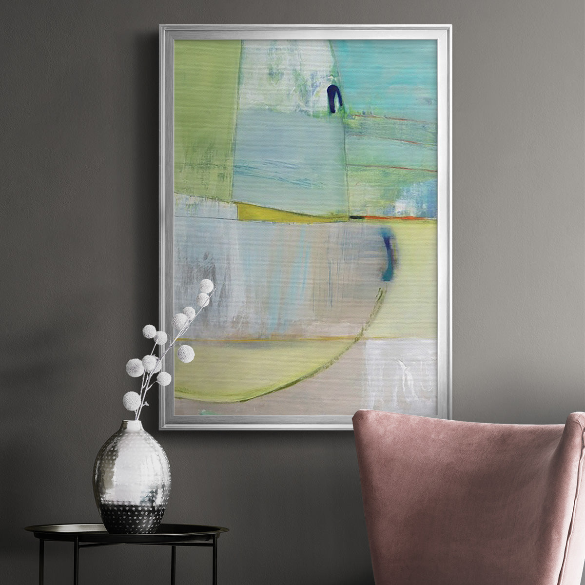 Incoming - Modern Framed Canvas Print