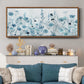 Endless Field of Blue - Floater Framed Canvas Print
