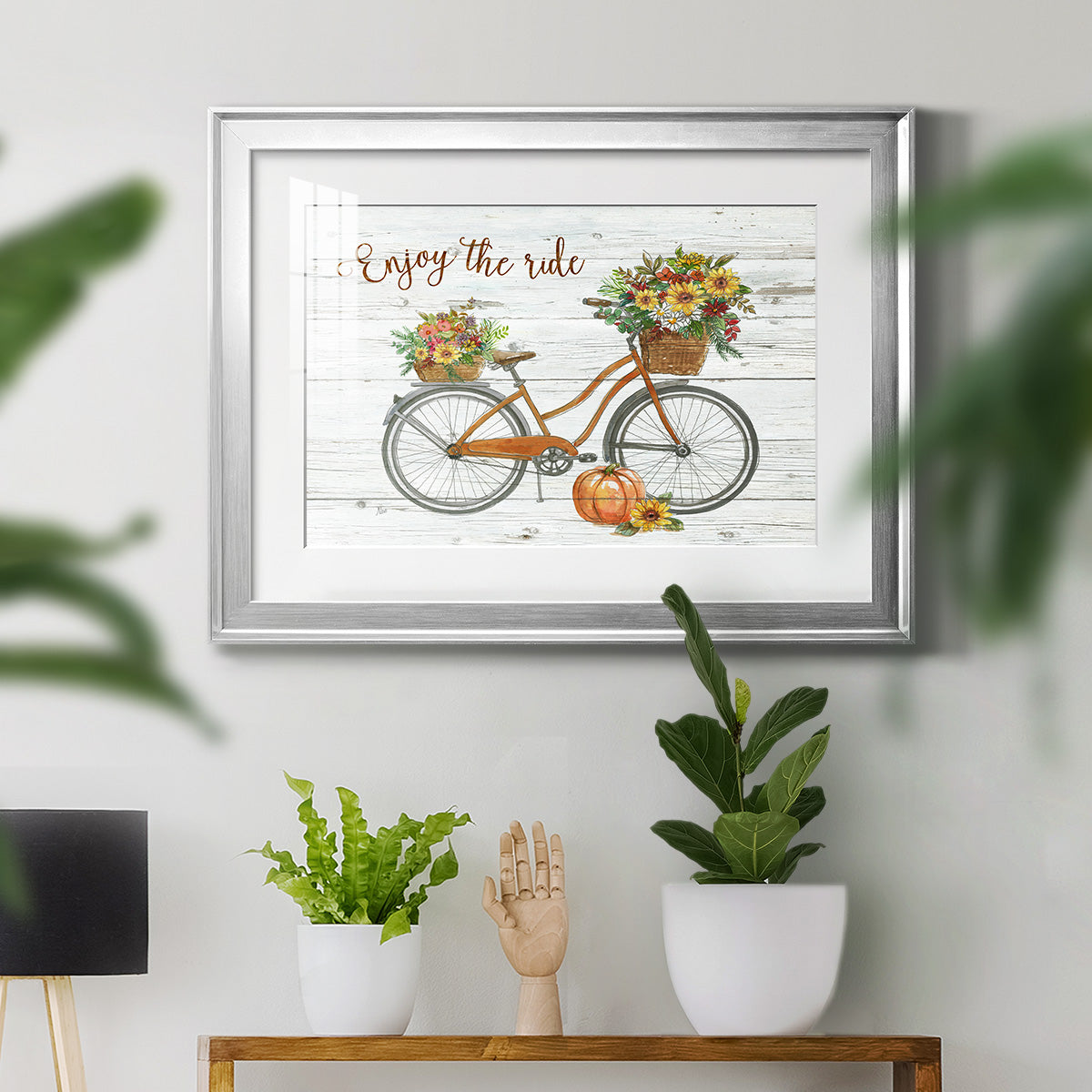 Harvest Bike - Modern Framed Art Print