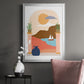 Paper Scene III - Modern Framed Canvas Print