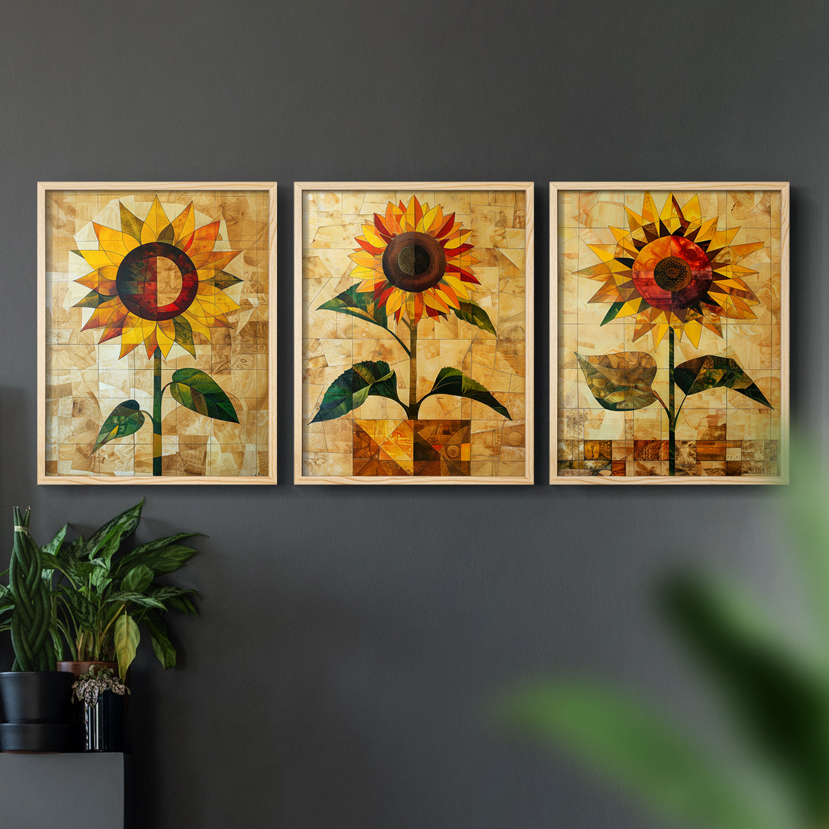 Floral Study Series CLVIII - Restickable Framed Art Set
