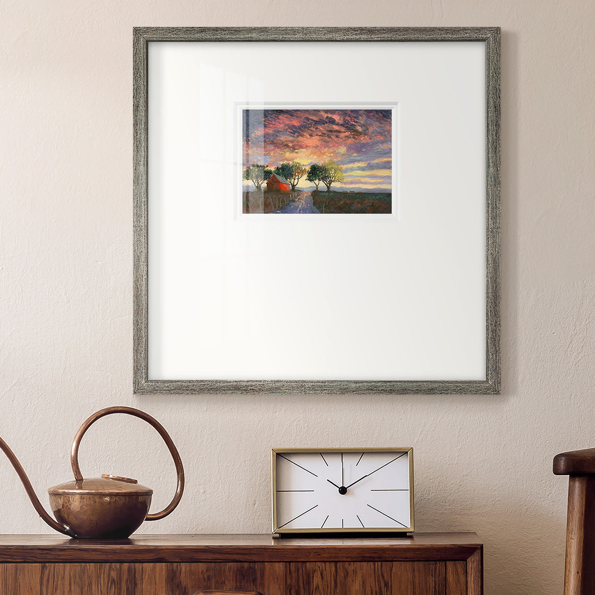Fire in the Sky - Double Matboard Framed Print