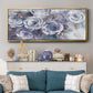 Iced Flowers - Floater Framed Canvas Print