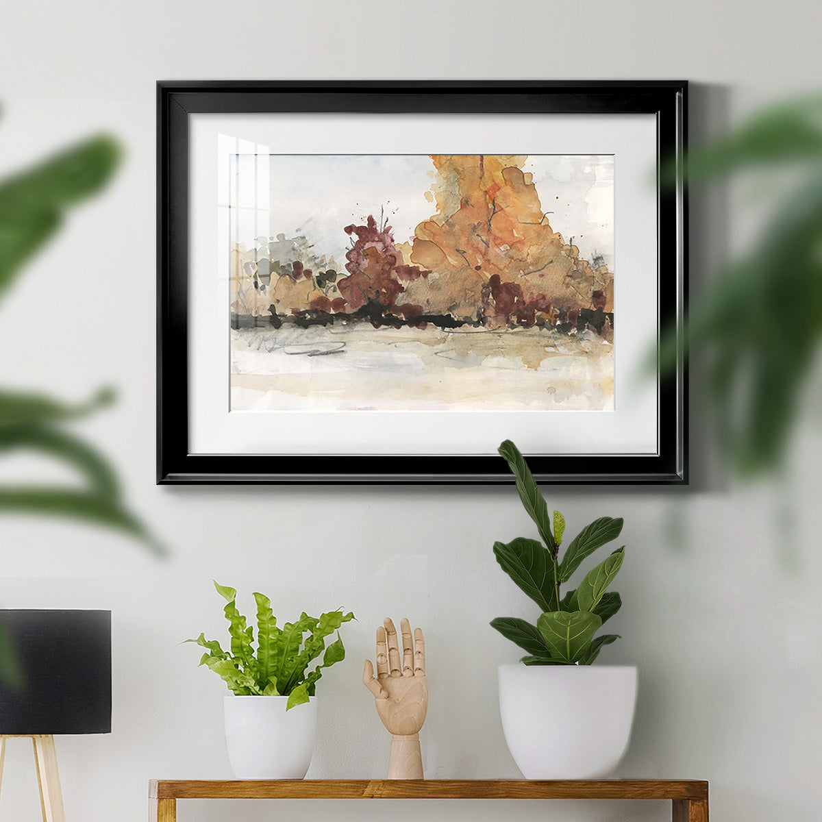 The Autumn View II - Modern Framed Art Print