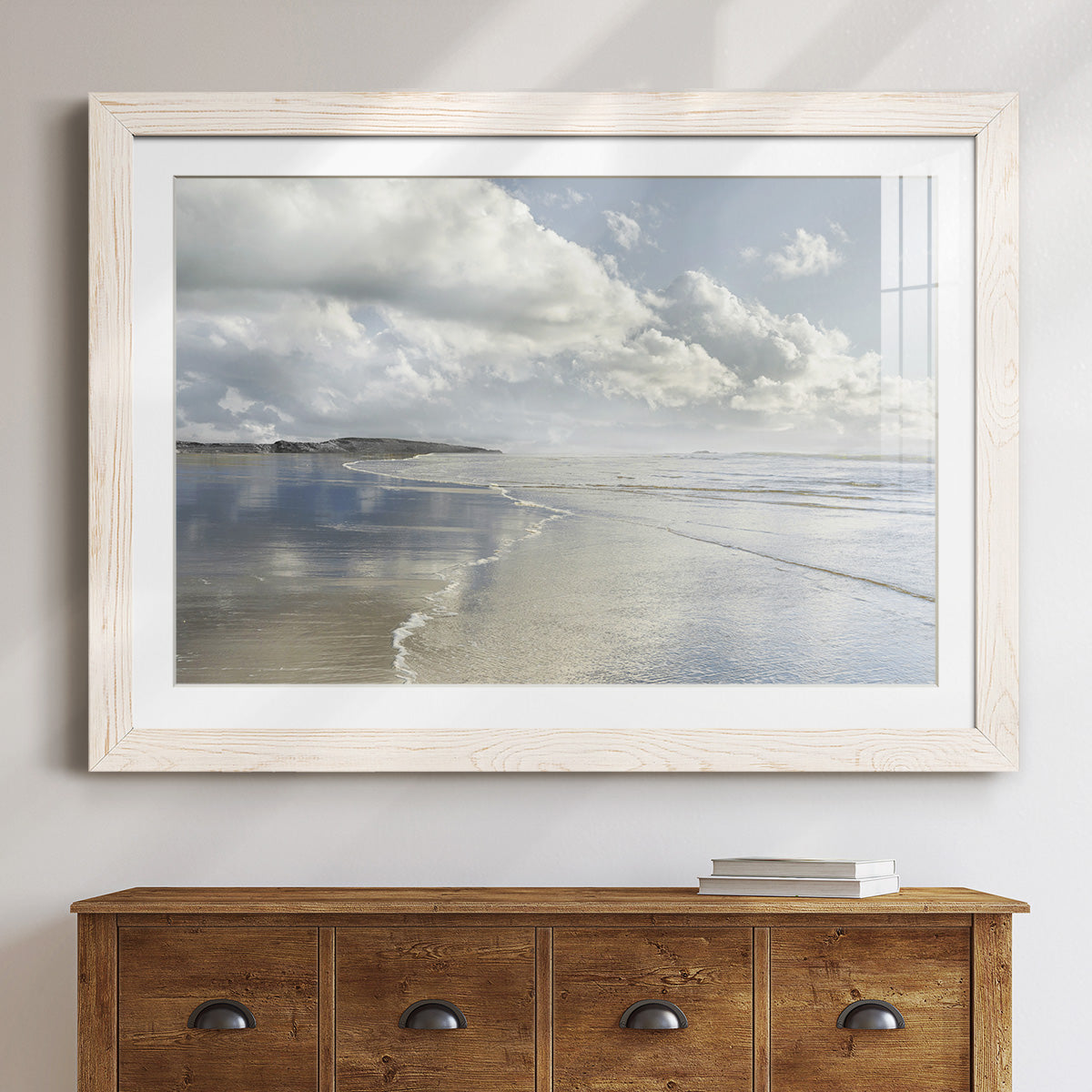 Infinity Beach - Barnwood Framed Art Print