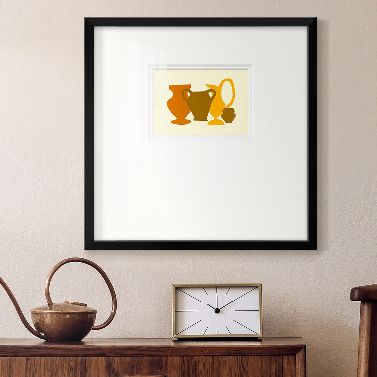 Posing Pottery II Premium Framed Print Double Matboard