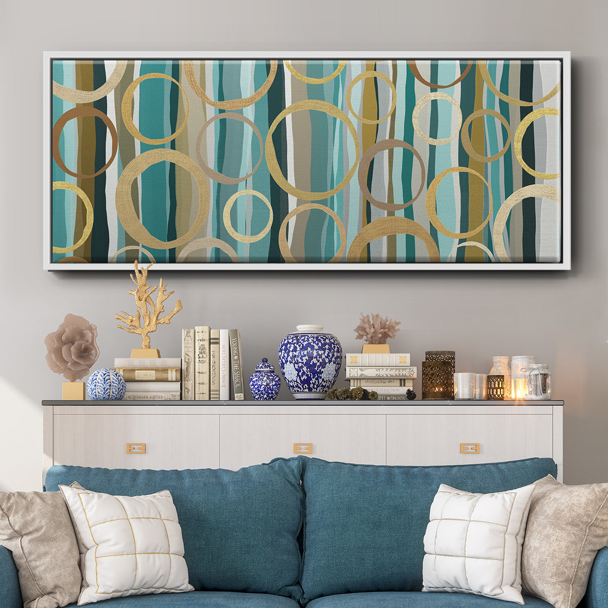 Watson's Garden II - Floater Framed Canvas Print