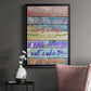 Birthday Rules - Modern Framed Canvas Print