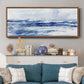 Soft Ocean Waters II - Floater Framed Canvas Print