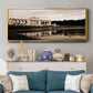 Gloriette Schonbrunn - Floater Framed Canvas Print
