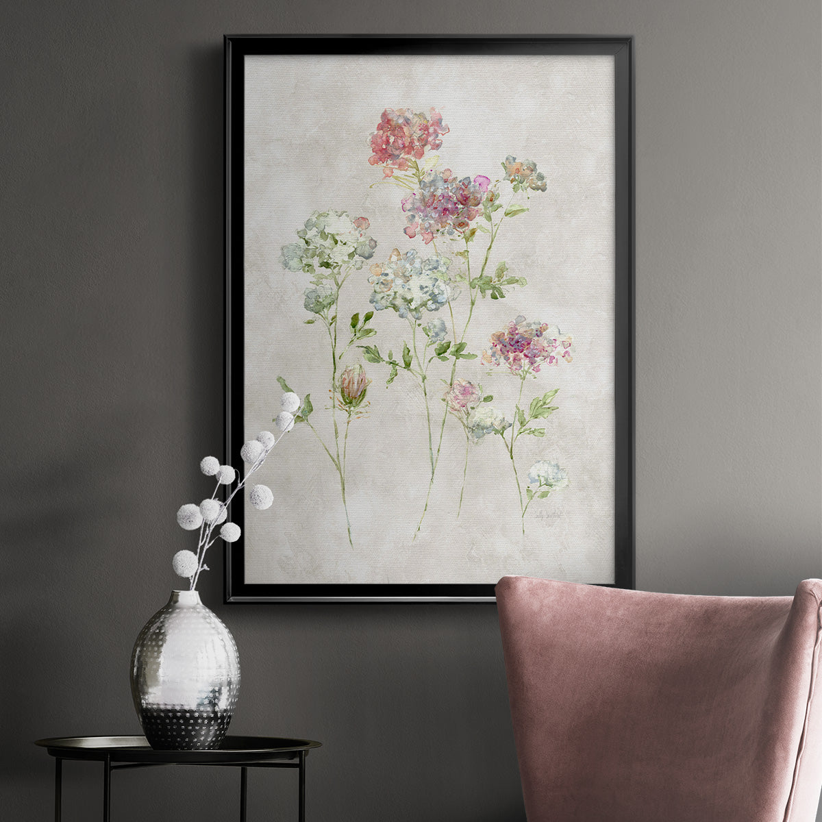 Soft Lace I - Modern Framed Canvas Print