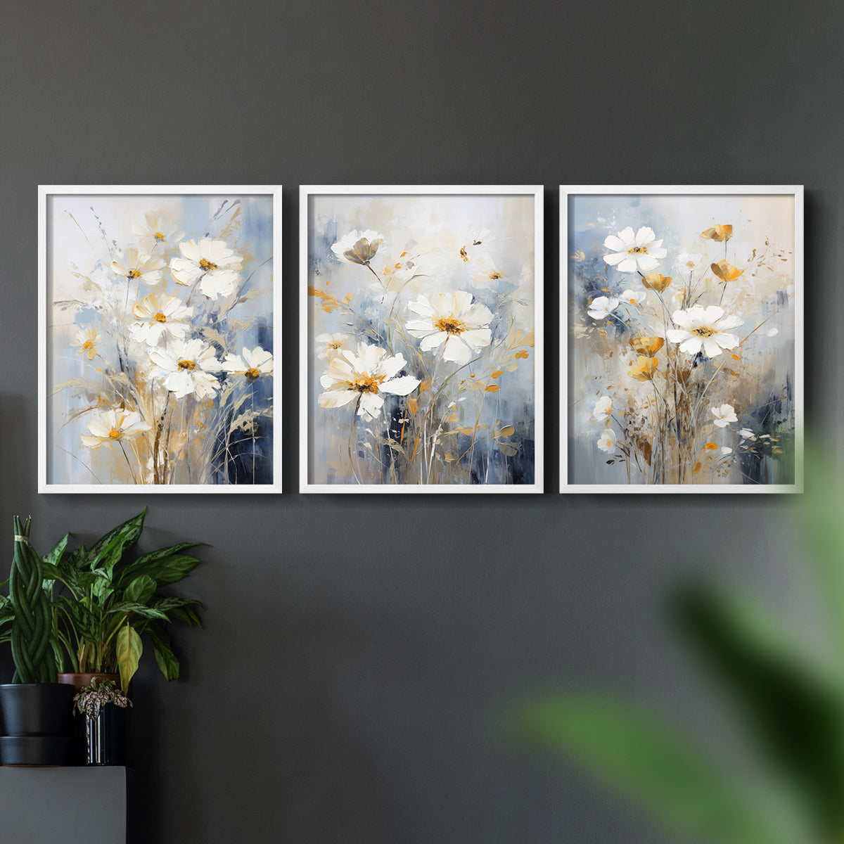 Floral Study Series XCV - Restickable Framed Art Set