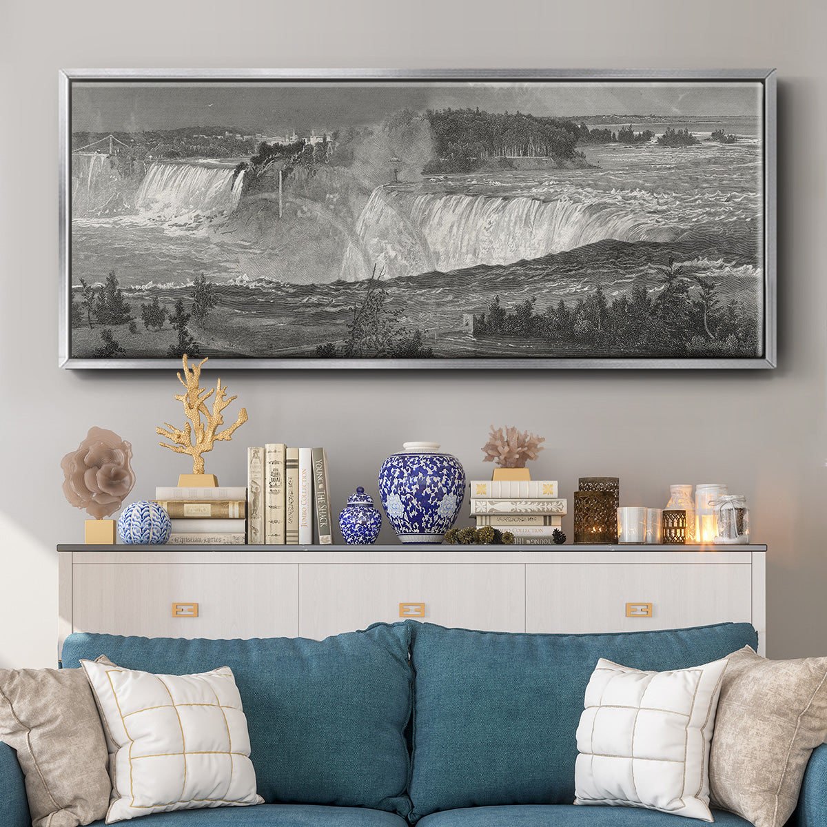 Niagara - Floater Framed Canvas Print