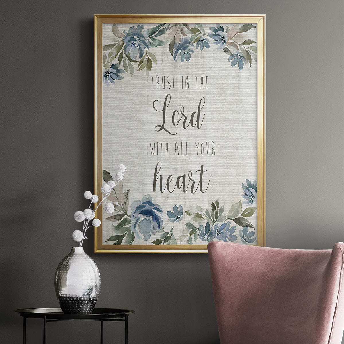 Trust in the Lord - Modern Framed Canvas Print