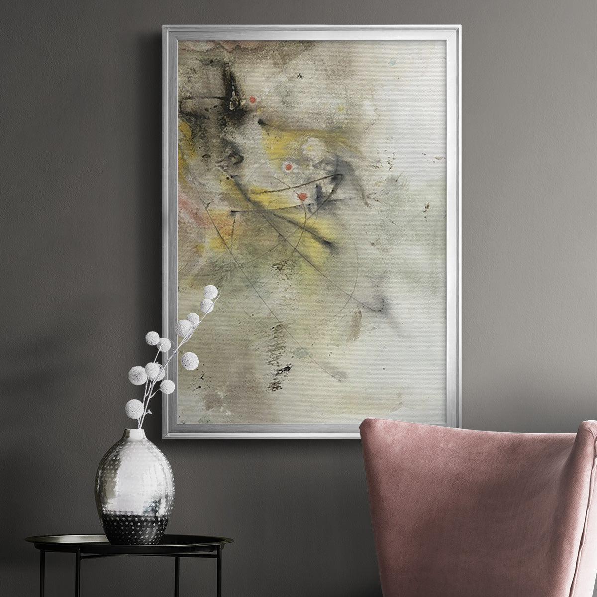 Soft Inspiration II - Modern Framed Canvas Print