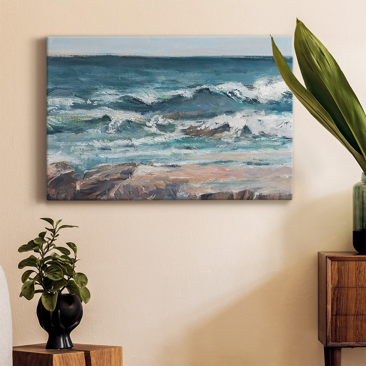 Ocean Breakers II Premium Gallery Wrapped Canvas - Ready to Hang