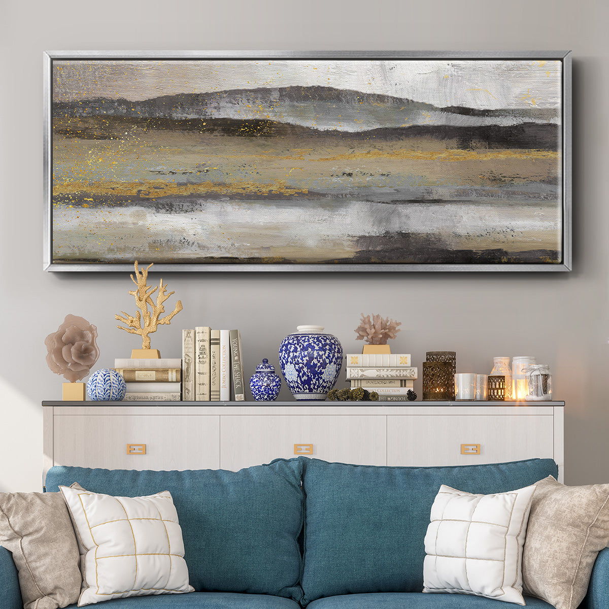 Rolling Hills - Floater Framed Canvas Print