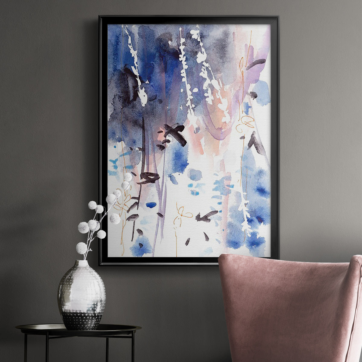 Late Night Breeze IV - Modern Framed Canvas Print