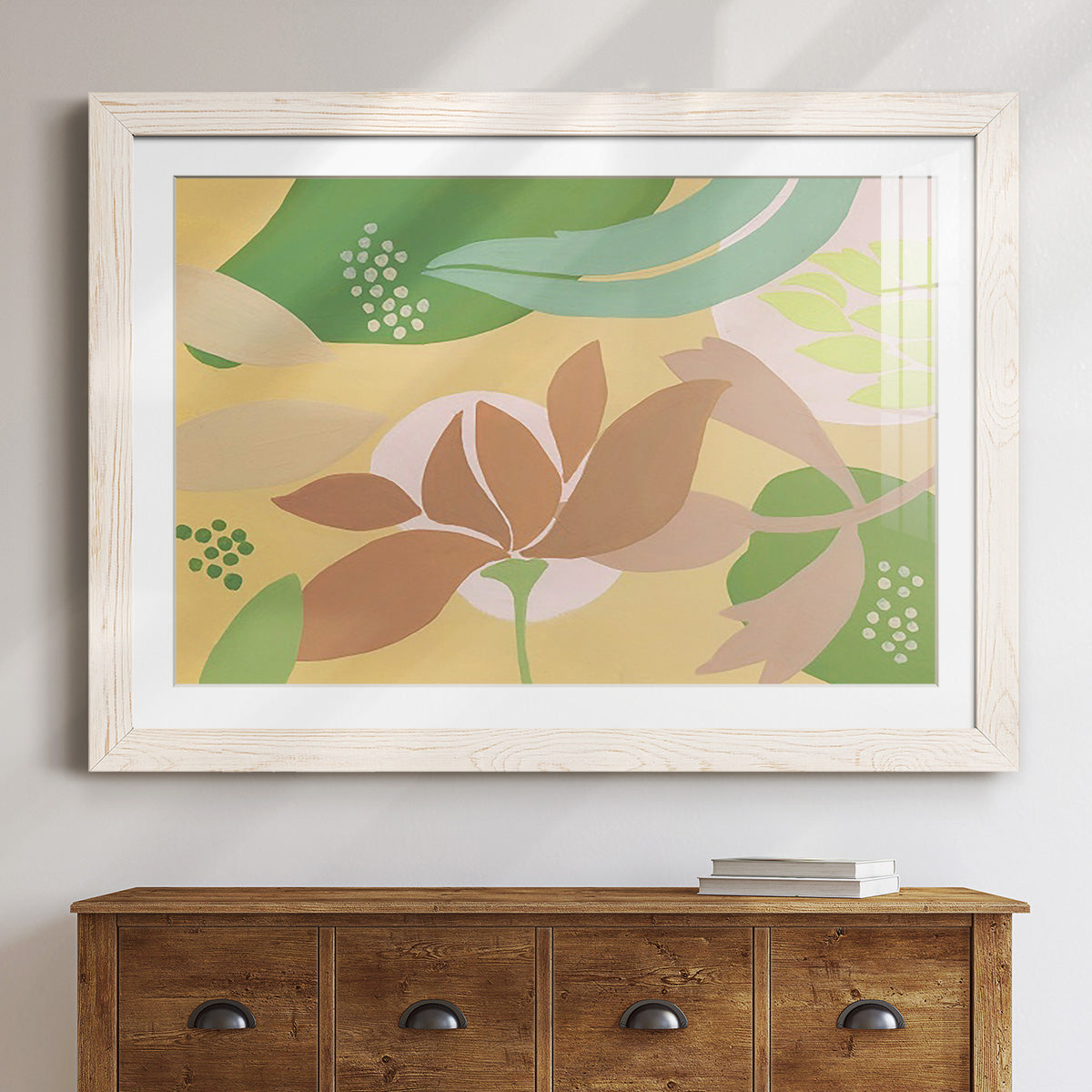 Neutral Blooms I-Premium Framed Print - Ready to Hang