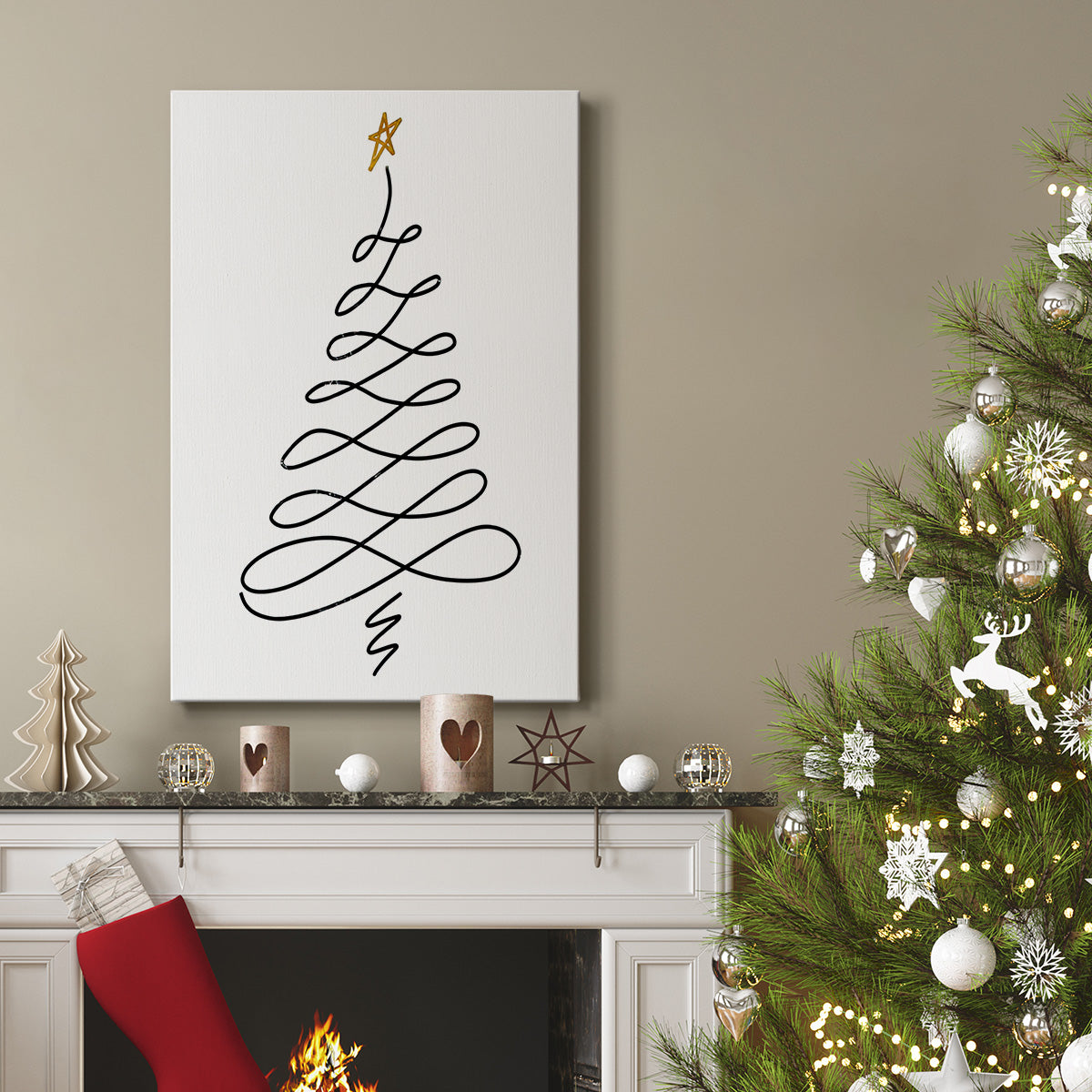 Christmas Tree III - Gallery Wrapped Canvas