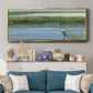 Wading at Dusk - Floater Framed Canvas Print