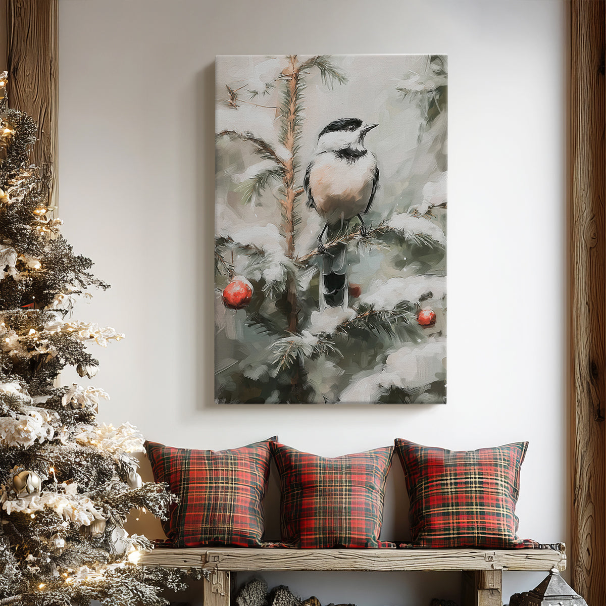 Chalk Midwinter Square - Canvas Art Print