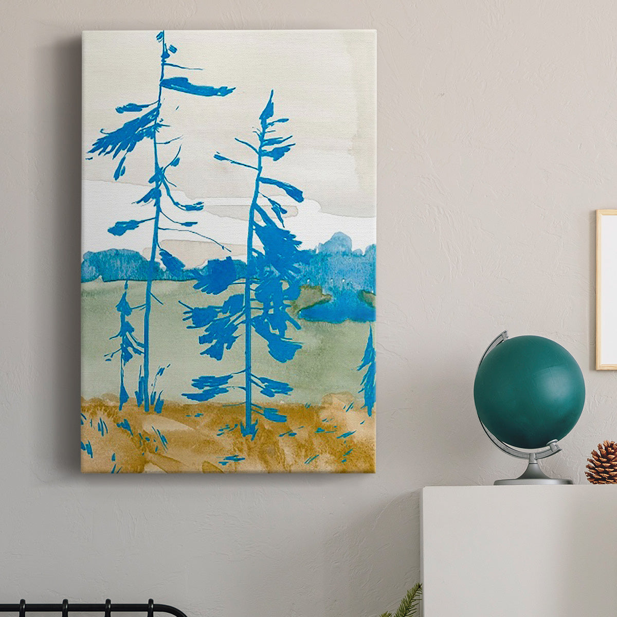 Cerulean Spruce I - Canvas Art Print