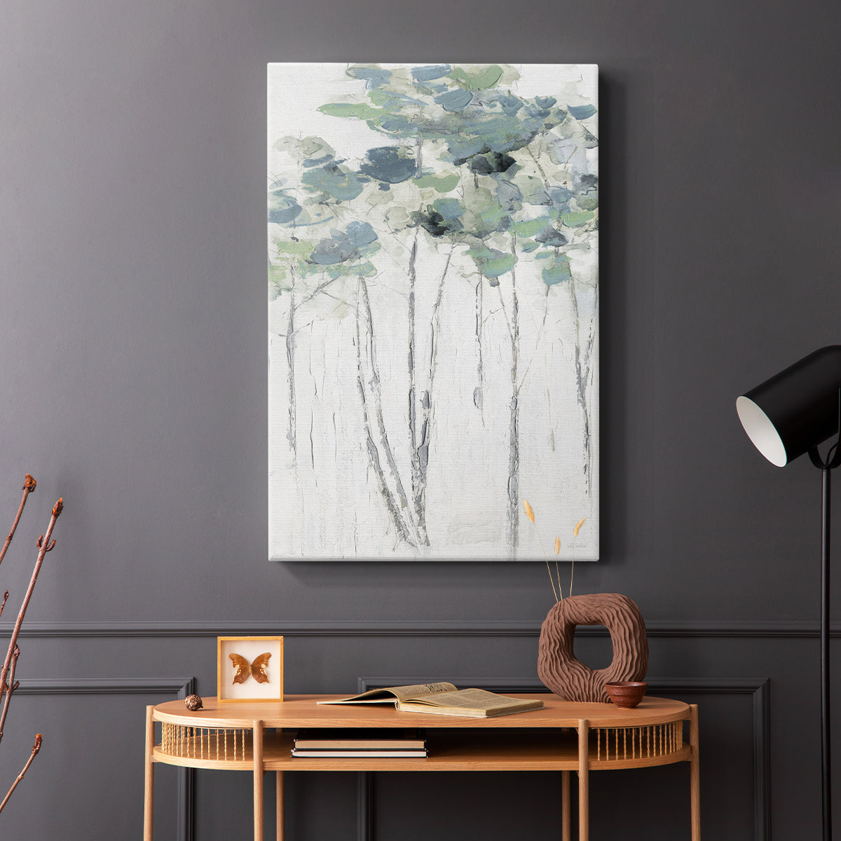 Impasto Tree Line I - Canvas Art Print